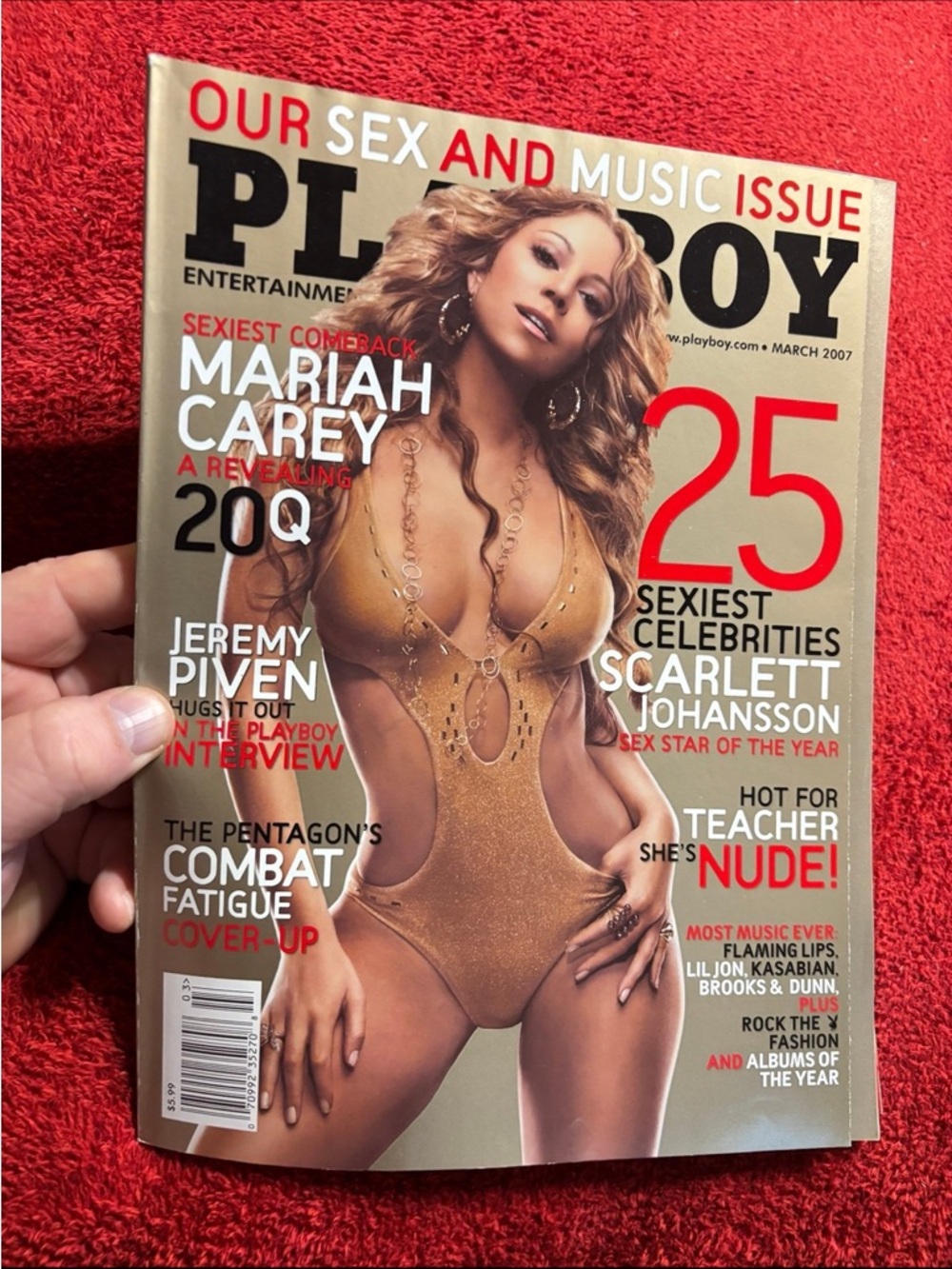 Playboy Mariah Carey March 2007 issue Magazine